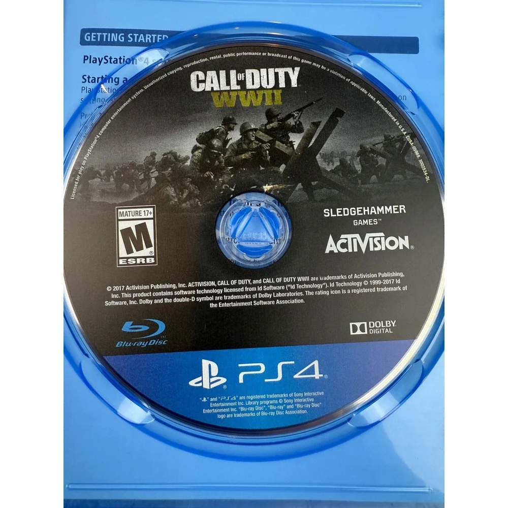 Call of‎ Duty WWII Sony PlayStation 4 PS4 Activision Sledgehammer Games 2017